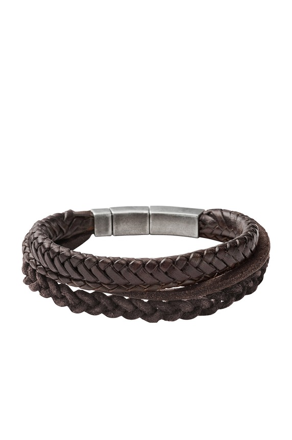 Fossil - Kožený náramok hnedá JF85296040