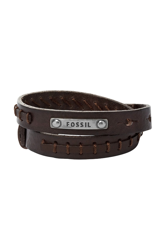 Fossil - Kožený náramok hnedá JF87354040