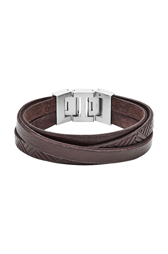 Fossil - Bratara de piele maro JF02999040