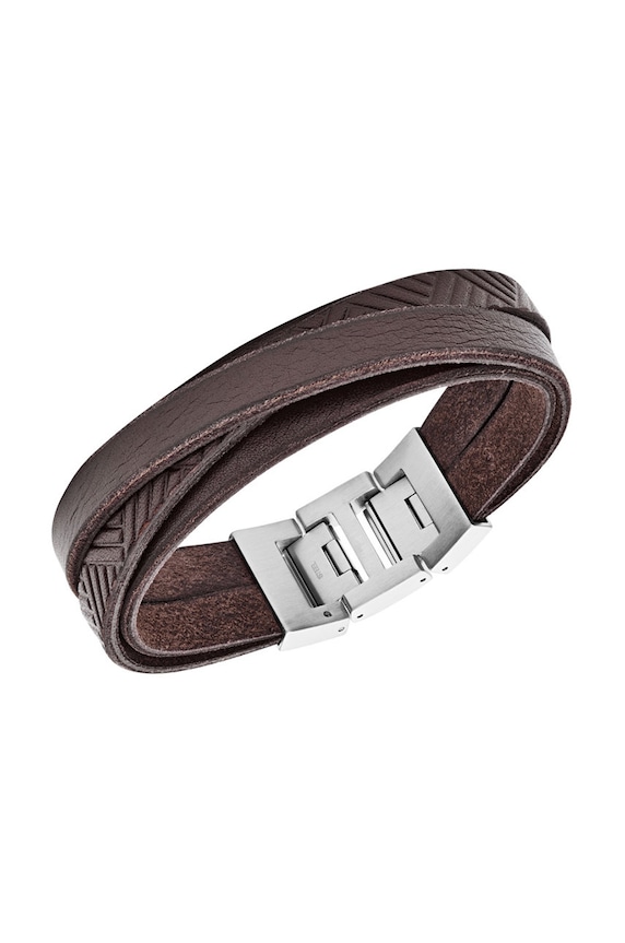 Fossil - Bratara de piele JF02999040 maro AA00