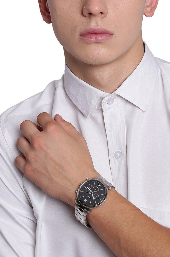 Fossil - Ρολόι FS5384 FS5384 ασημί