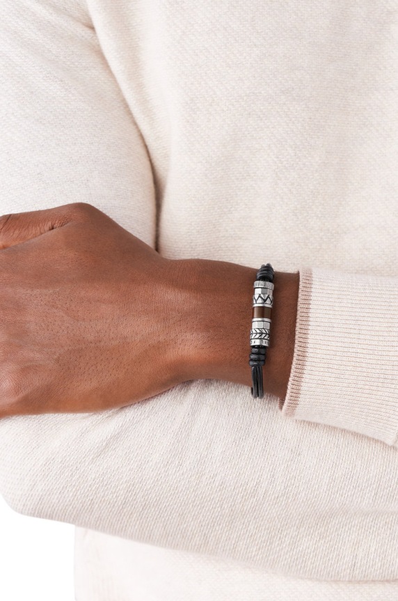 Αξεσουάρ Fossil - Βραχιόλι JF84196040 μαύρο