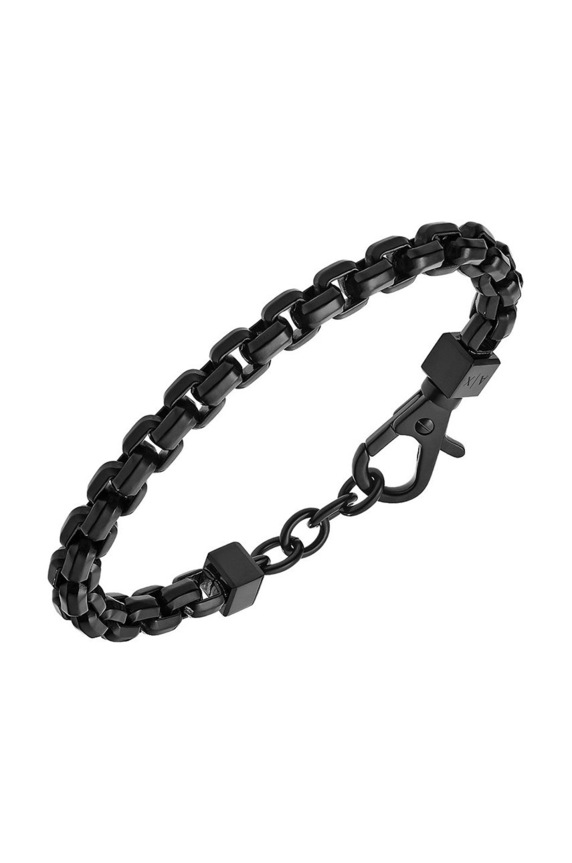 Armani Exchange - Bransoletka AXG0047001 AXG0047001 czarny AA00