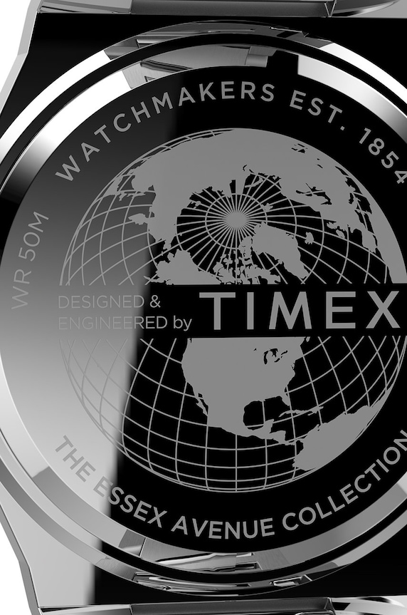 Timex zegarek TW2U42400 Essex Avenue Thin srebrny TW2U42400