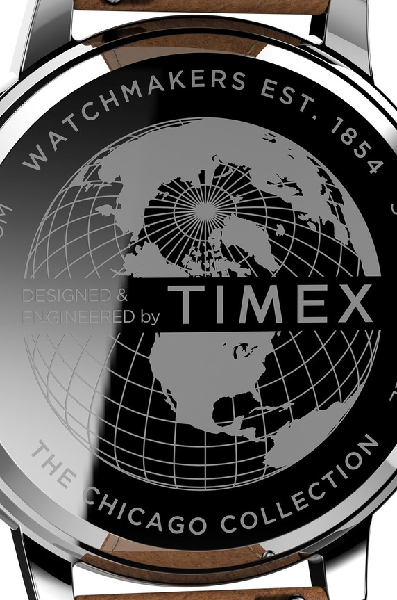 Timex zegarek TW2U39000 Chicago Chronograph srebrny TW2U39000