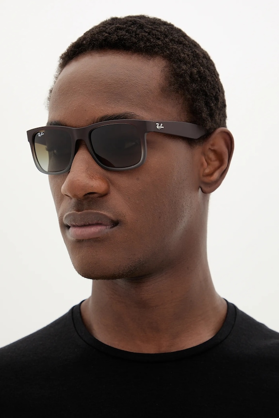 Ray-Ban – Okulary JUSTIN brązowy 0RB4165.854/7Z