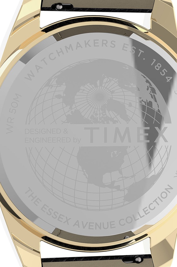 Timex zegarek TW2U82100 Essex Ave Day-Date czarny TW2U82100