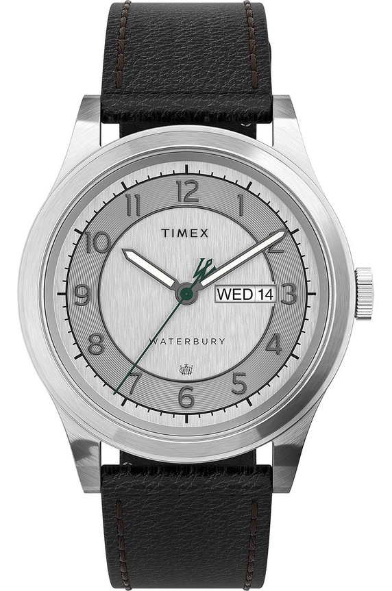 Timex zegarek TW2U90200 Waterbury Traditional Day-Date srebrny TW2U90200