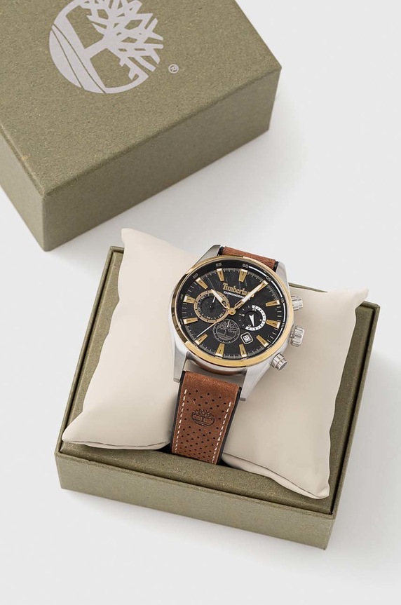 Akcesoria Timberland zegarek TBL.TDWGC2102402 brązowy