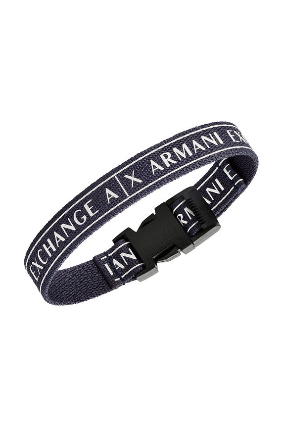 Armani Exchange bransoletka AXG0081040 granatowy AA00