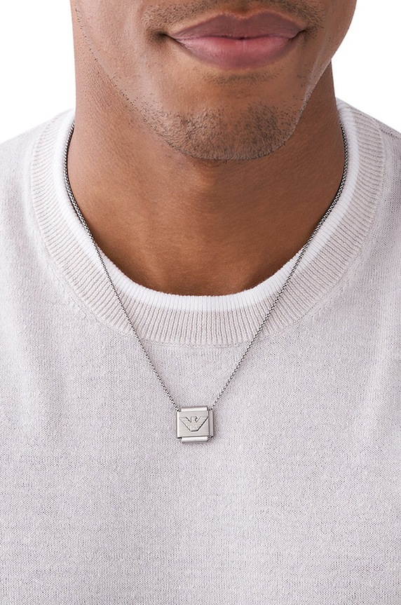 Doplnky Náhrdelník Emporio Armani EGS2915040 strieborná