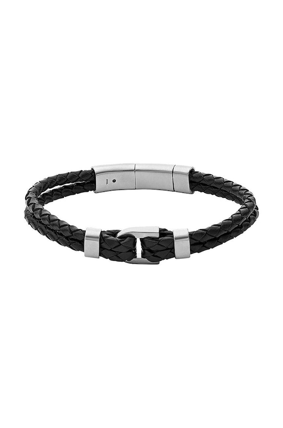 Fossil bracciale in pelle nero JF04202040