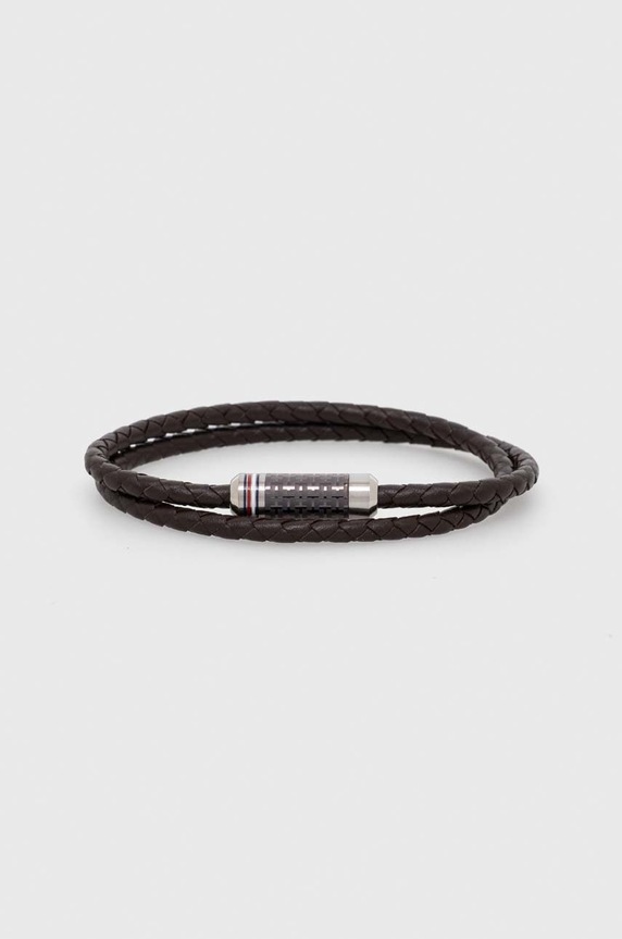 Tommy Hilfiger bransoletka skórzana brązowy 2790325