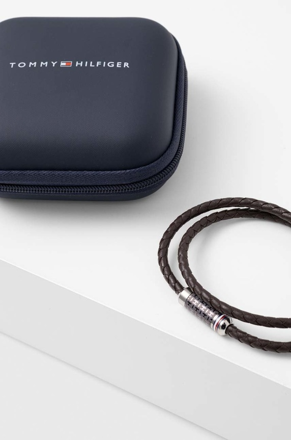 Akcesoria Tommy Hilfiger bransoletka skórzana 2790325 brązowy