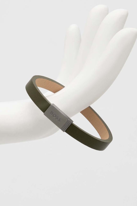 BOSS bransoletka zielony 1580338M