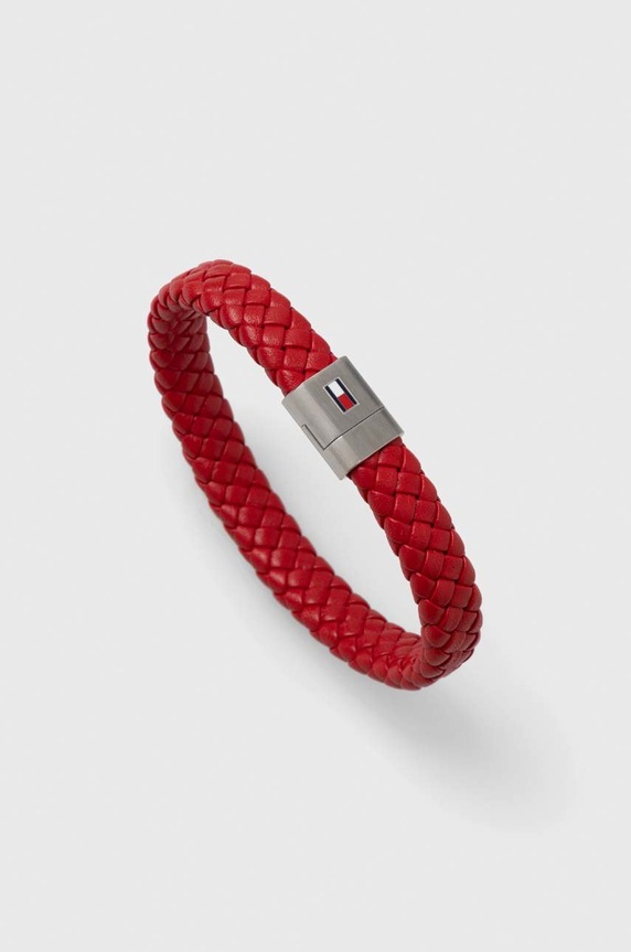 Tommy Hilfiger bőr karkötő piros 2790329