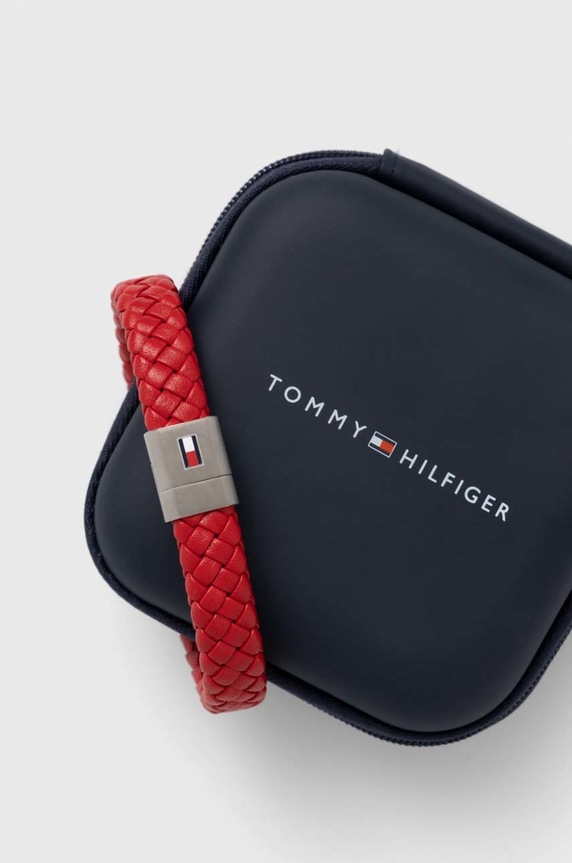 Kiegészítők Tommy Hilfiger bőr karkötő 2790329 piros
