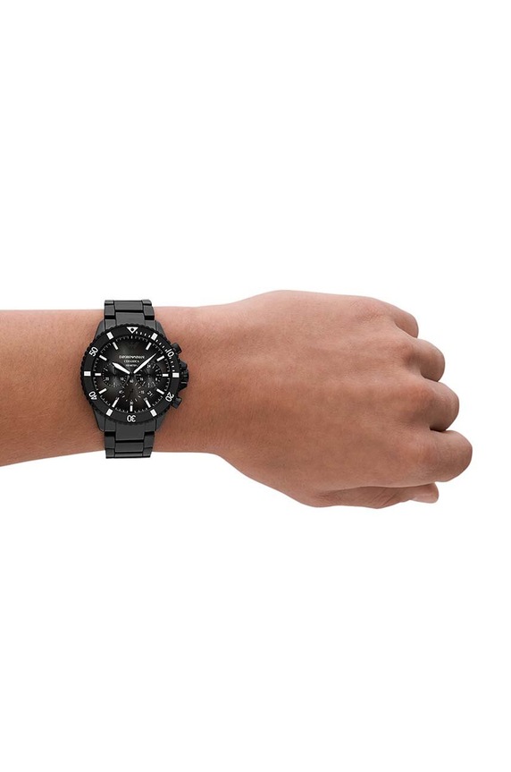Emporio Armani zegarek AR70010 czarny