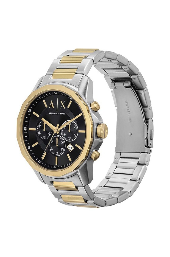 Armani Exchange zegarek i bransoletka czarny AX7148SET