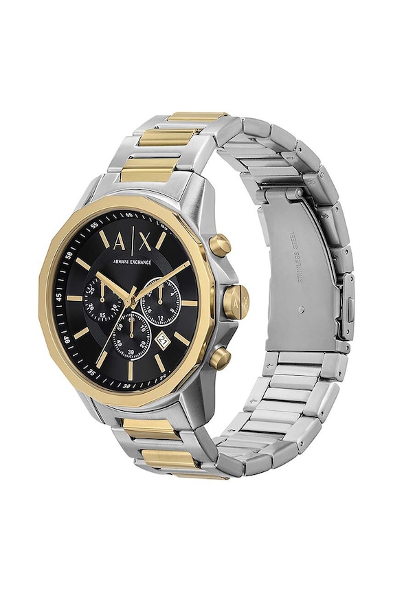 Armani Exchange zegarek i bransoletka czarny AX7148SET