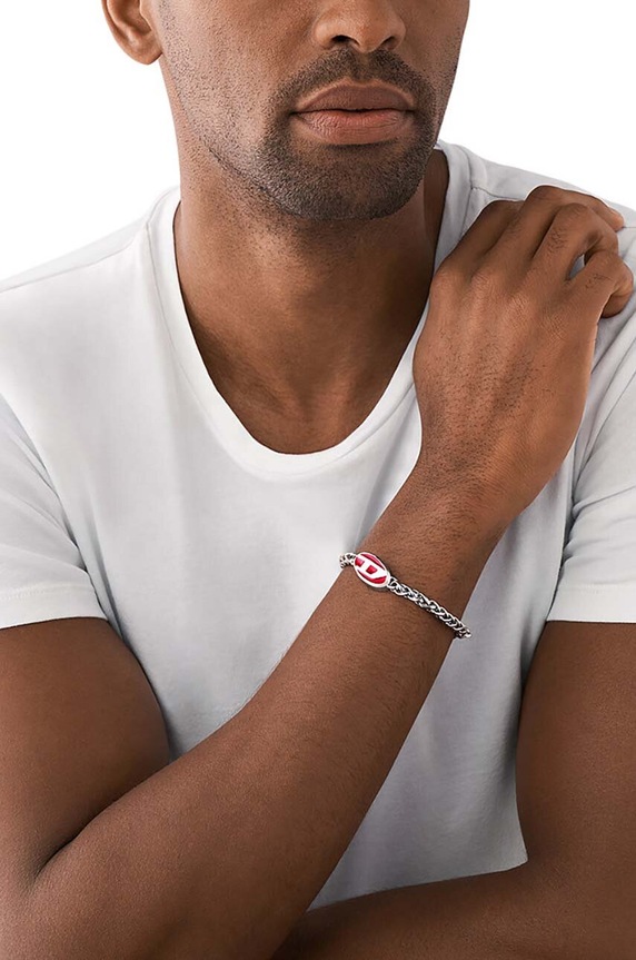 Αξεσουάρ Βραχιόλι Diesel DX1445040 ασημί