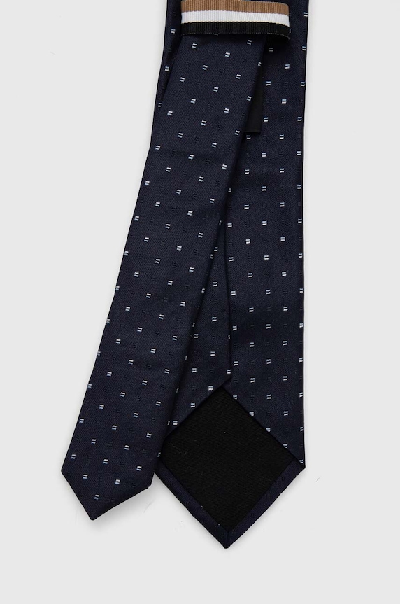 BOSS cravată de mătase 50494189 bleumarin AA00