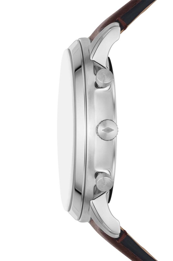 Ρολόι Fossil FS6018SET καφέ AA00