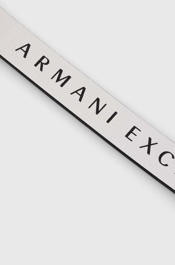Akcesoria Armani Exchange bransoletka skórzana dwustronna AXG0107040 czarny