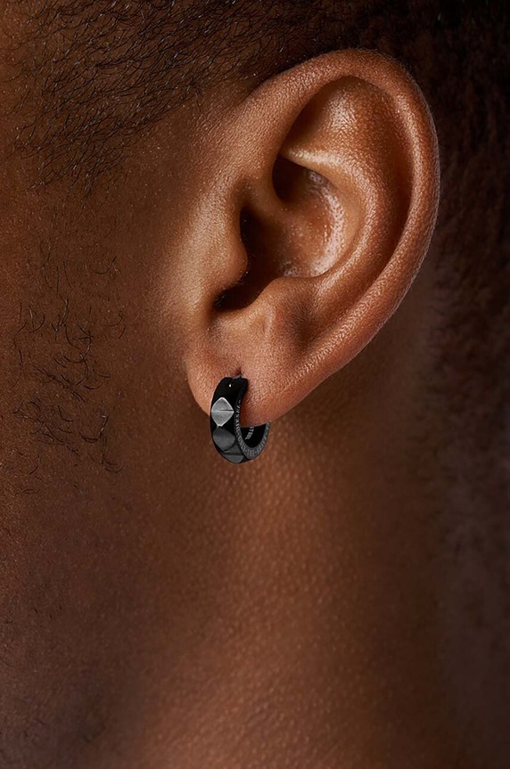 Akcesoria Diesel kolczyk DX1273001 czarny