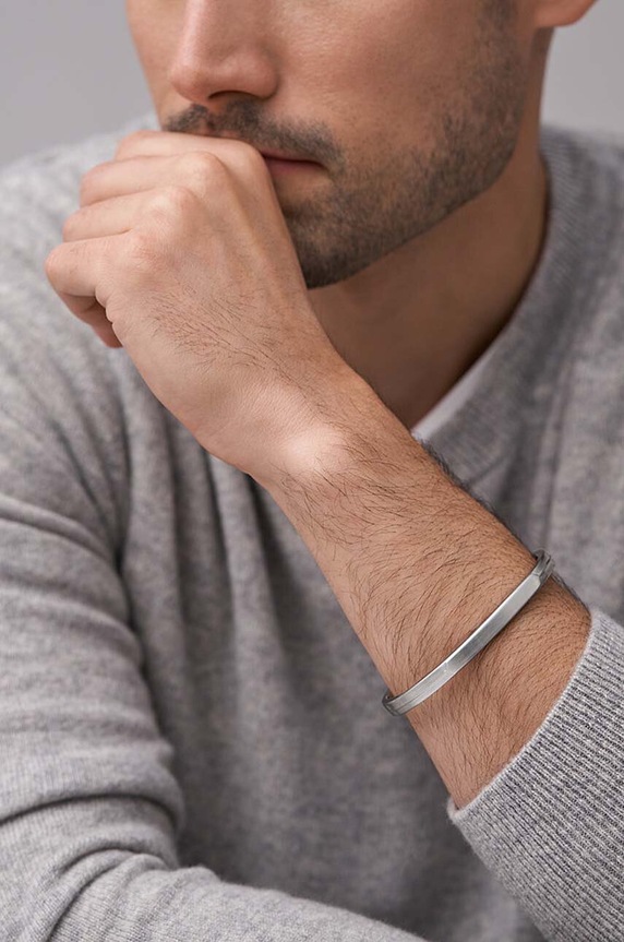 Narukvica Fossil srebrna JF04558040