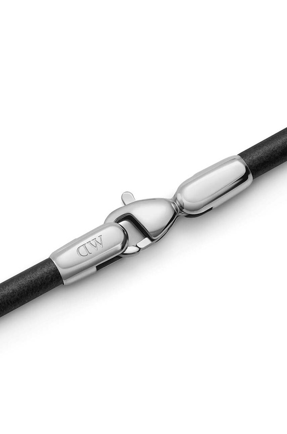Daniel Wellington bracciale in pelle DW00400707 nero AA00