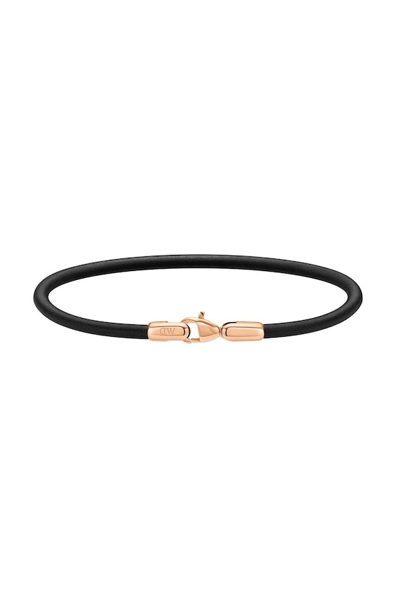 Daniel Wellington bracciale in pelle vera pelle nero DW00400713