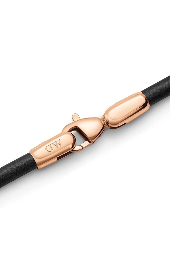 Daniel Wellington bracciale in pelle DW00400713 nero AA00