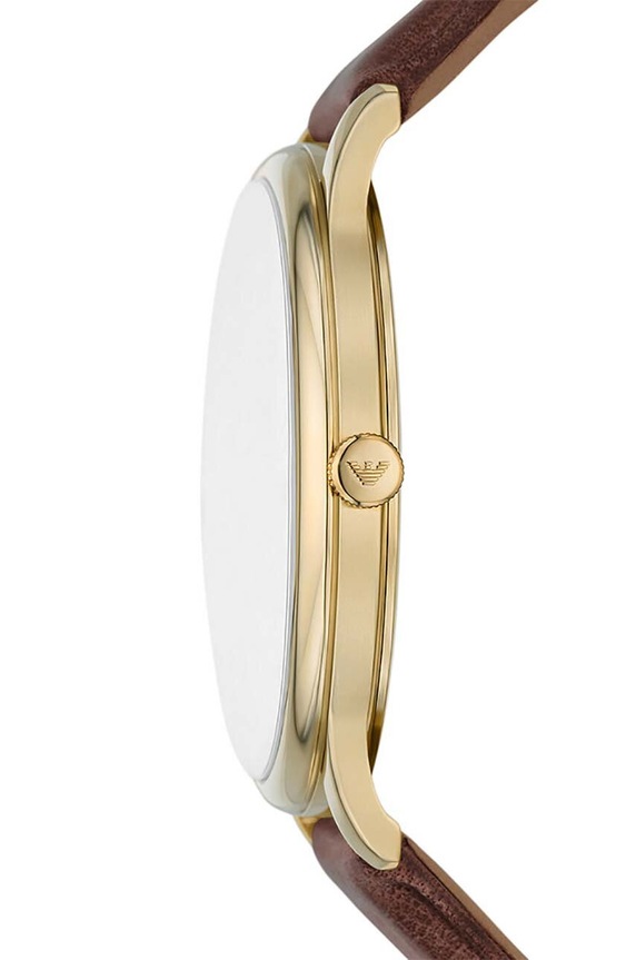 Doplnky Hodinky Emporio Armani AR11610 hnedá