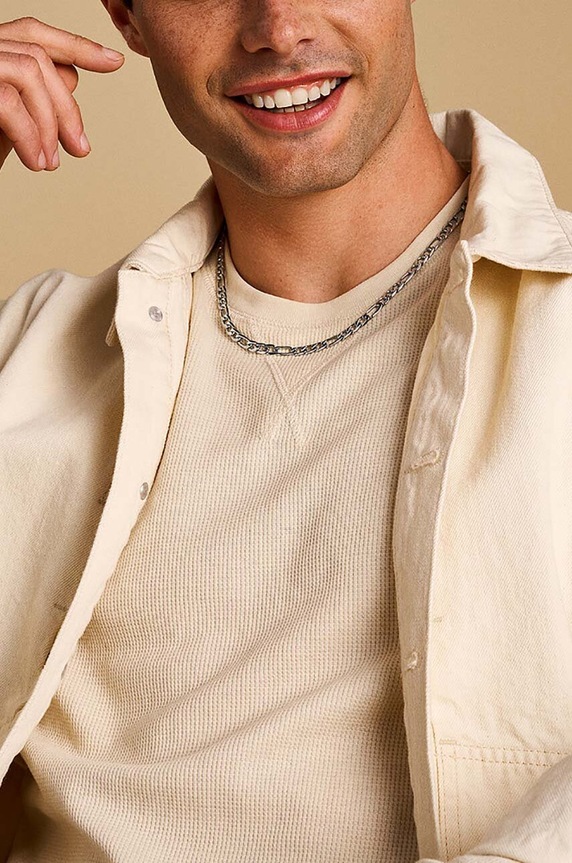 Ogrlica Fossil JF04721040 srebrna