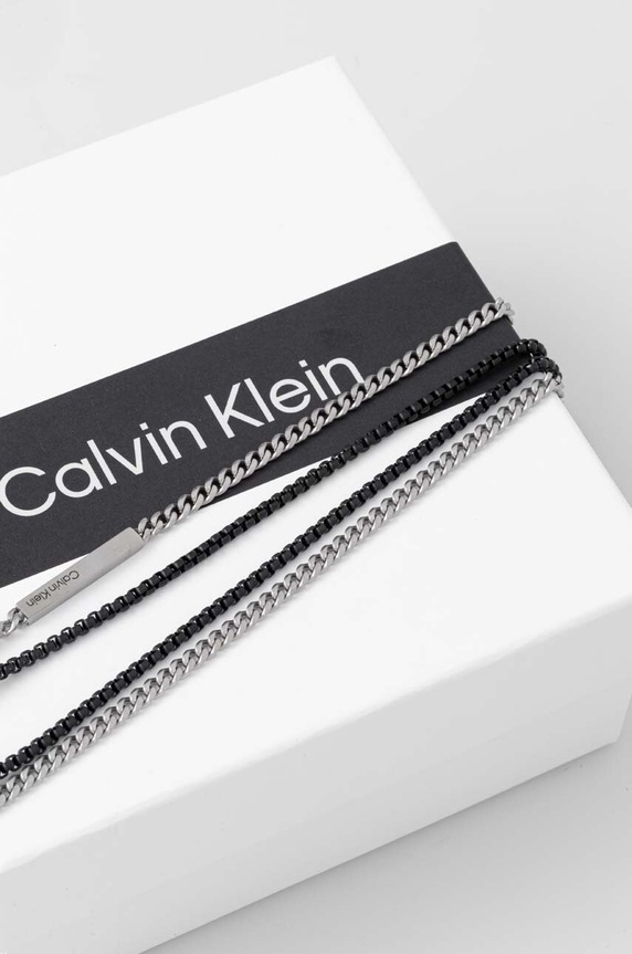Ogrlica Calvin Klein srebrna 35000565
