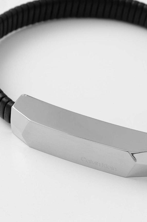 Calvin Klein bracciale in pelle 35100012 nero AA00