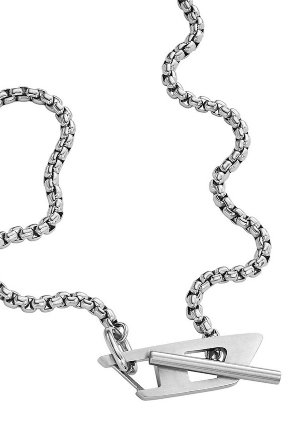 Diesel colier argintiu DX1477040