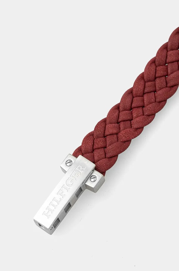 Tommy Hilfiger bőr karkötő 2790519 piros AA00