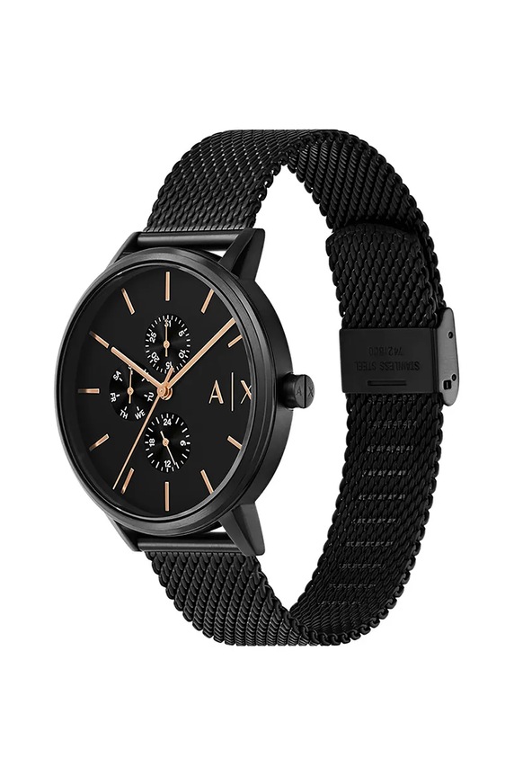 Armani Exchange ceas si coliere AX7162SET negru AA00