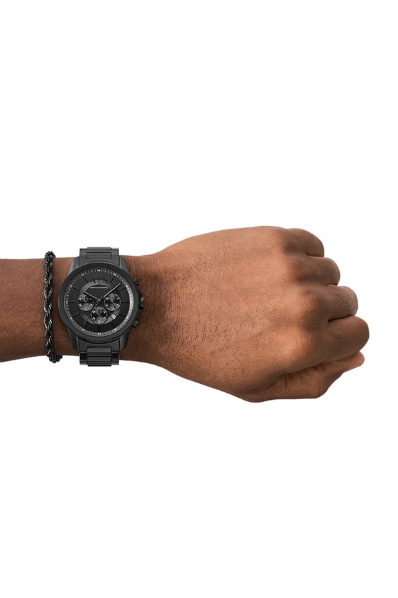 Armani Exchange karóra és karkötő AX7163SET fekete