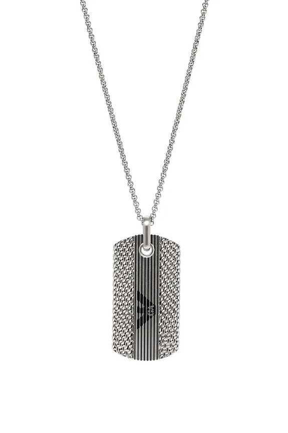 Emporio Armani naszyjnik Eagle Logo EGS3149040 srebrny AA00