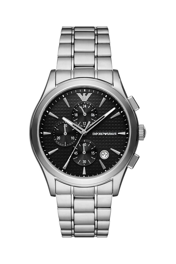 Hodinky Emporio Armani Paolo Chronograph stříbrná AR11602