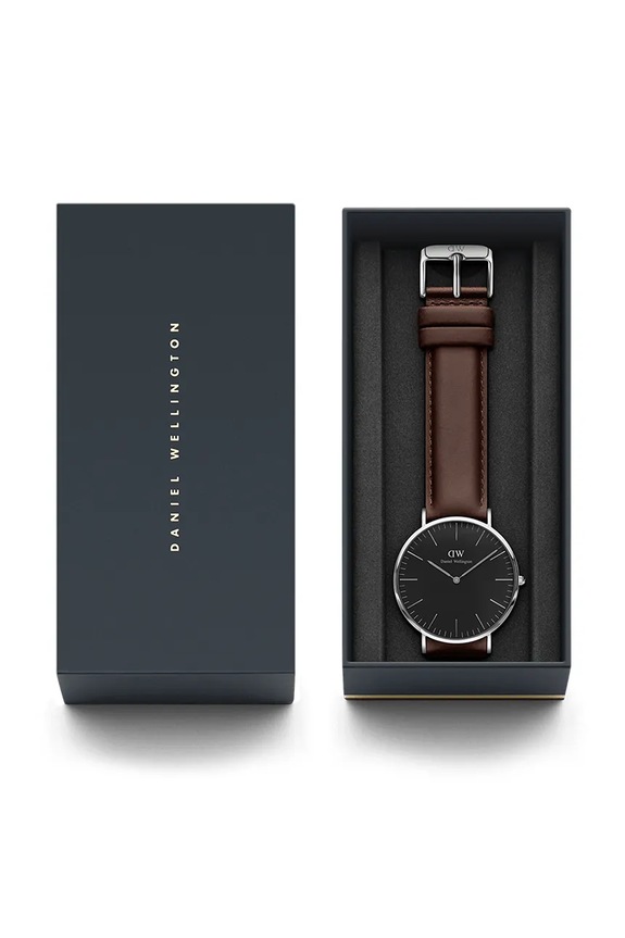 Часовник Daniel Wellington Classic Black Durham 36 DW00100143 кафяв