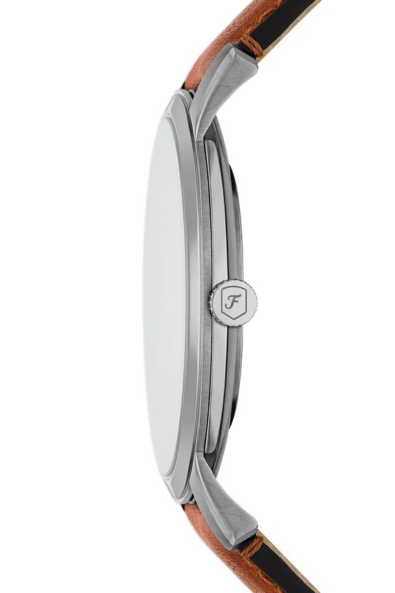 Akcesoria Fossil zegarek Minimalist FS6094 brązowy