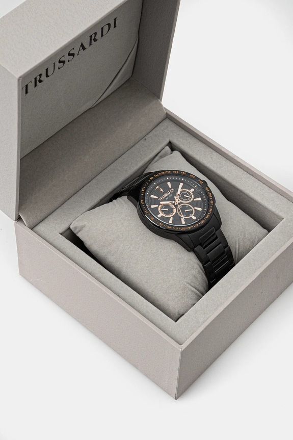 Dodaci Sat Trussardi T-HAWK R2453153002 crna