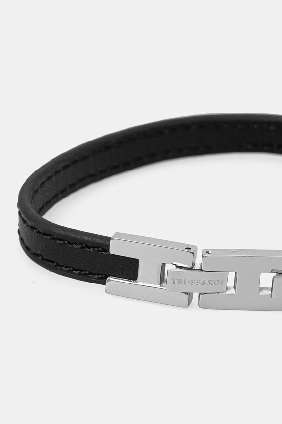 Trussardi bracciale in pelle T-LEATHER TJAXV20 nero AA00