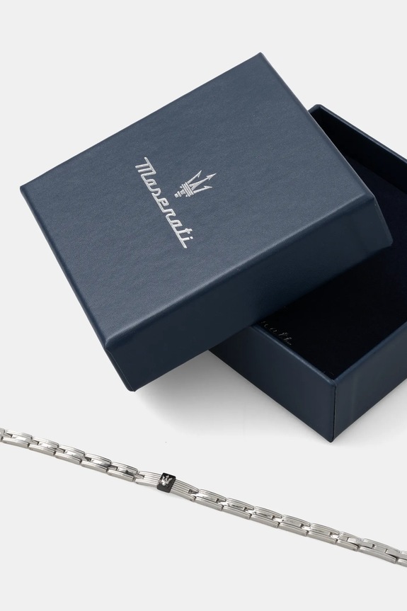 Dodaci Narukvica Maserati ICONIC JM420ATK04 srebrna