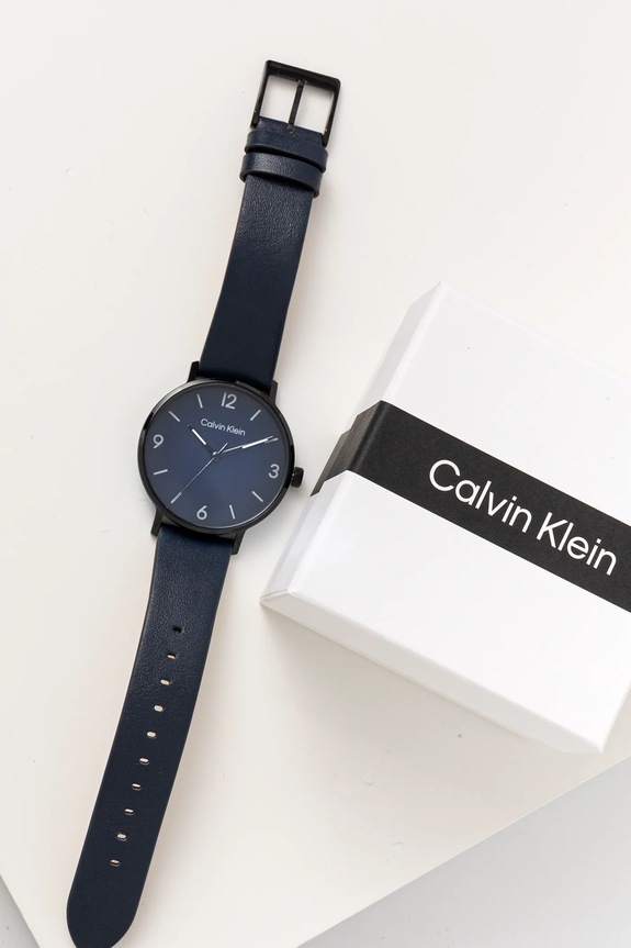 Akcesoria Calvin Klein zegarek 25200436 granatowy