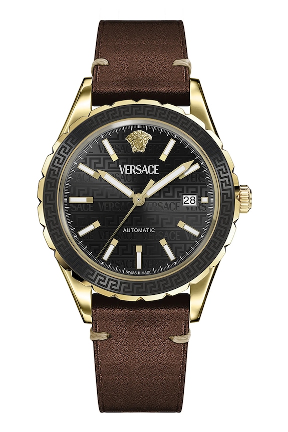 Versace zegarek brązowy VEQCA0224